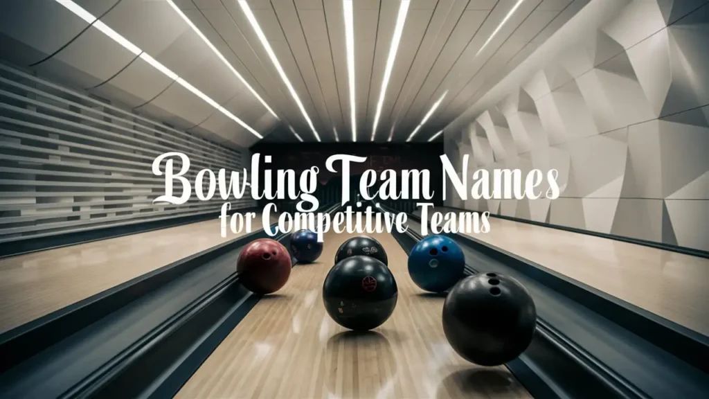 Bowling Team Names for Competitive Teams