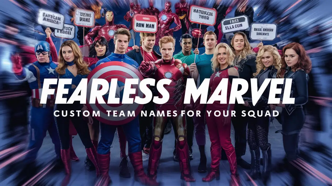 Fearless Marvel Custom Team Names For Your Squad