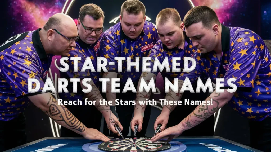 Star-Themed Darts Team Names: Reach for the Stars with These Names!