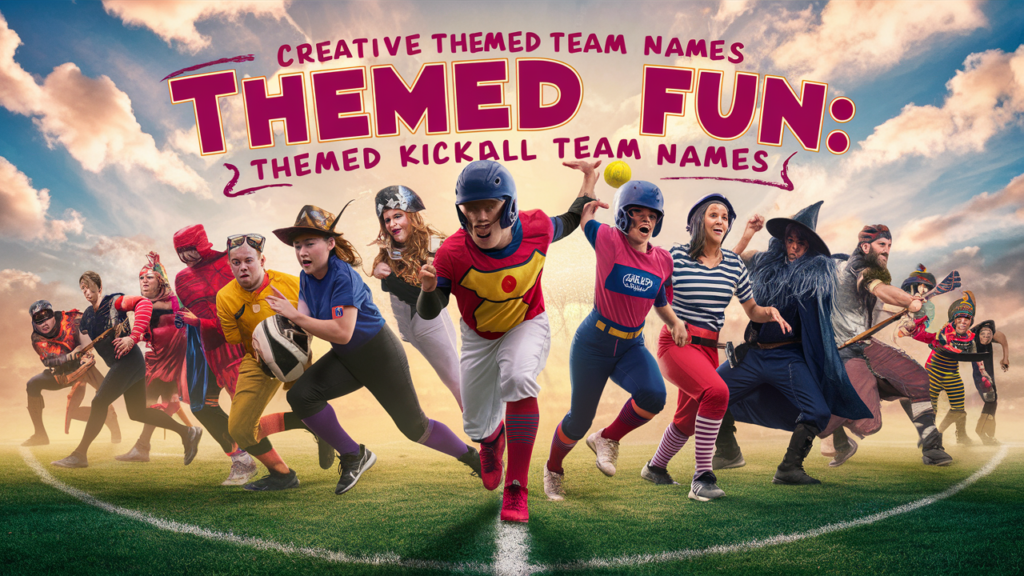 Themed Fun: Creative Themed Kickball Team Names