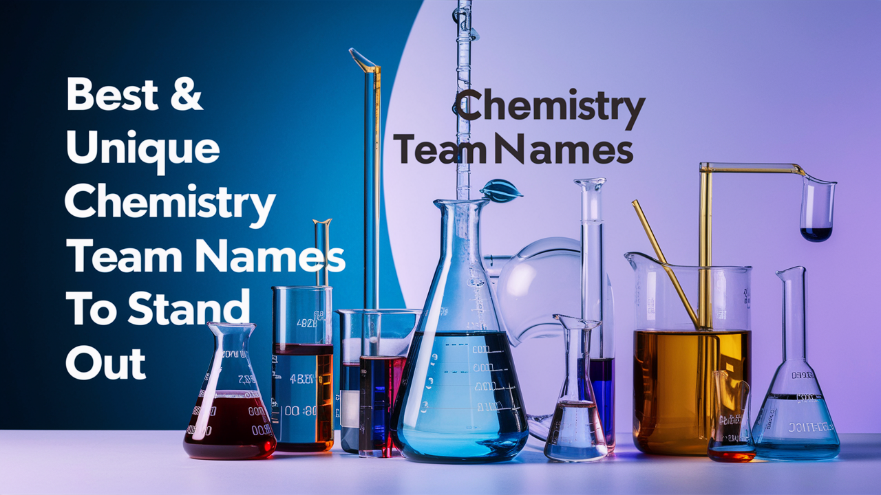 Best & Unique Chemistry Team Names to Stand Out