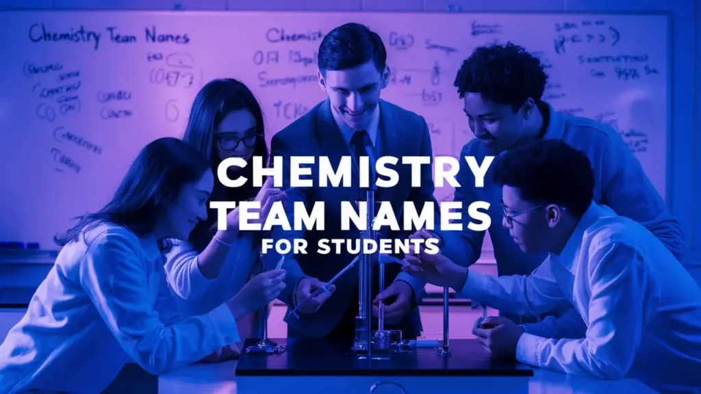 Chemistry Team Names for Students