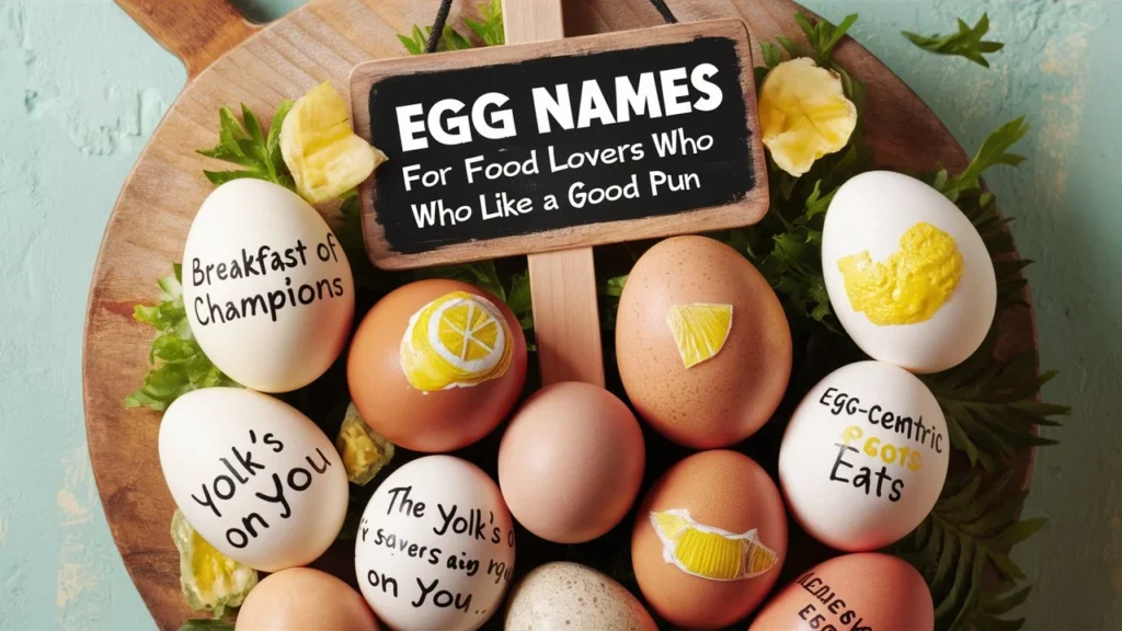 Egg Names for Food Lovers Who Like a Good Pun